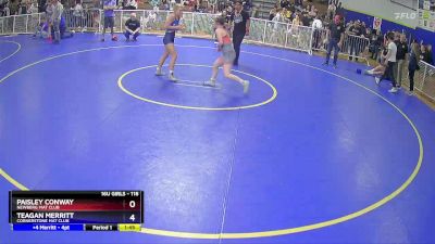 118 lbs Round 5 - Paisley Conway, Newberg Mat Club vs Teagan Merritt, Cornerstone Mat Club