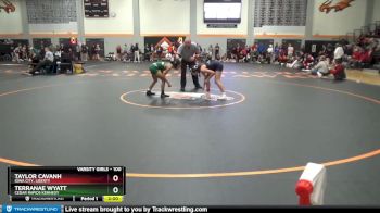 100 lbs 5th Place Match - Taylor Cavanh, Iowa City, Liberty vs Terranae Wyatt, Cedar Rapids Kennedy