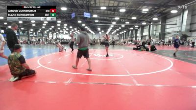 127 lbs Rr Rnd 2 - Landen Cunningham, Revival Riddlers - MS vs Blake Sokolowski, Mat Warriors Yellow MS - MS
