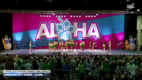 Masters City Cheer - Lilies [2025 L2.2 Youth - PREP - D2 Day 1] 2025 Aloha Gatlinburg Showdown