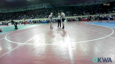 175 lbs Round Of 128 - Jett Hackett, Enid Junior High vs Clark Hotema, Dewar