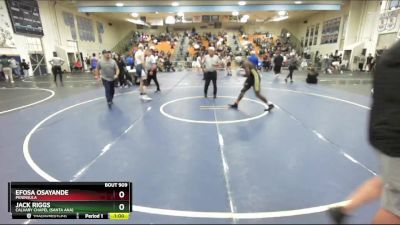 175 lbs Cons. Round 7 - Jack Riggs, Calvary Chapel (Santa Ana) vs Efosa Osayande, Peninsula