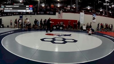 55 kg Quarters - Kenneth Crosby, NMU-National Training Center vs Kade Orr, 208 Badgers Wrestling Club