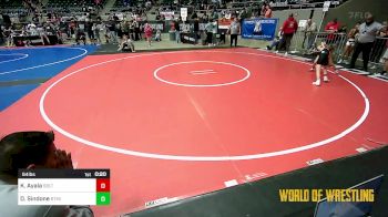 64 lbs Consi Of 8 #1 - Knox Ayala, Sebolt Wrestling Academy vs Dom Sindone, Burnett Trained (MI)