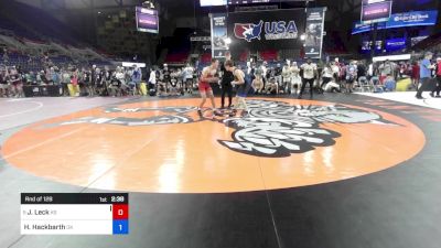 138 lbs Rnd Of 128 - Johnny Leck, KS vs Hudson Hackbarth, OK