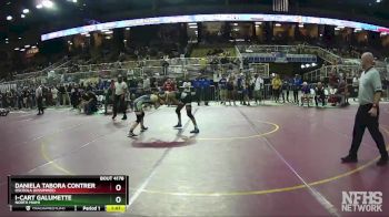 110 lbs Quarterfinal - Daniela Tabora Contreras, Osceola (Kissimmee) vs I-Cart Galumette, North Miami