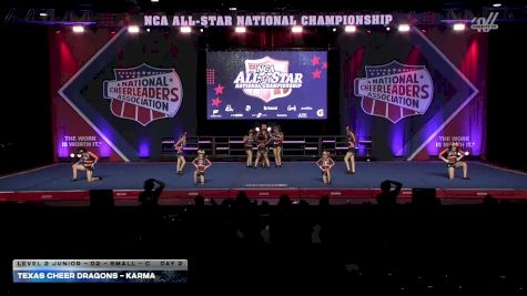 Texas Cheer Dragons - Karma [2026 L2 Junior - D2 - Small - C Day 2] 2026 NCA All-Star National Championship