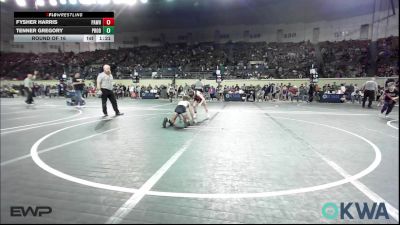 80 lbs Round Of 16 - Fysher Harris, Pawhuska Elks Takedown vs Tenner Gregory, Prodigy Elite Wrestling