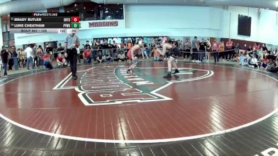 126 lbs Cons. Round 1 - Luke Cheatham, Powhatan Youth Wrestling Club vs Brady Butler, Riverheads Middle School