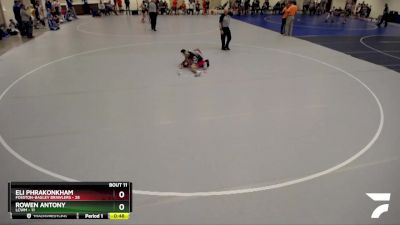 88 lbs Finals (8 Team) - Rowen Antony, LCWM vs Eli Phrakonkham, Fosston-Bagley Brawlers