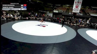 120 lbs Ryder Doleschal, BAWA-Bay Area Wrestling Association vs Gabryel Juarez, KCWA - Kern County Wrestling Association