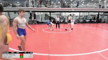 140A lbs 3rd Place - Gage Owen, Mdmaniacs/south Carroll vs Pierson Manville, M2/state College High School