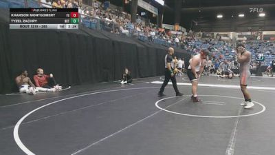 285 lbs Champ. Round 2 - Tyzel Zachry, Northern Oklahoma College-Tonkawa vs Kharson Montgomery, Friends University