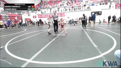 46 lbs Consi Of 8 #2 - Caleb Carraway, Rough Riders vs Gavino Camarillo, Clinton Youth Wrestling