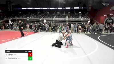 52 lbs Quarterfinal - Jagger Barton, Riverton USAW vs Riggin Woodworth, Dickinson WC