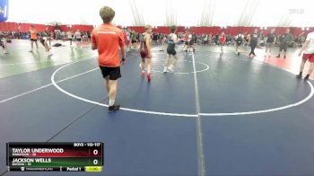 113-117 lbs Round 3 - Taylor Underwood, Marathon vs Jackson Wells, Batavia