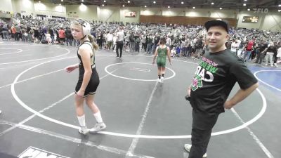 101 lbs Quarterfinal - June Smith, Gold Rush Wrestling vs Karly Gilbody, Swamp Monsters WC