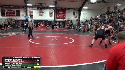 Round 1 - Jaxson Zumdome, Fort Madison Wrestling Club vs Noah Claybrook, Southern Iowa Outlaws