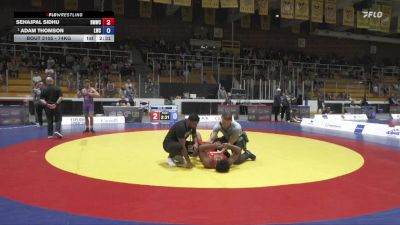 74kg Semifinal - Sehajpal Sidhu, Burnaby Mountain Wrestling Club vs Adam Thomson, London-Western Wrestling Club