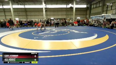 90 lbs Cons. Round 2 - Ace Wright, Adrian Wrestling vs Cody Stebbins, Challis Black Hearts