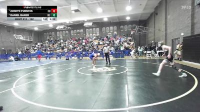 132 lbs Semifinal - Jordyn Fuentes, Firebaugh vs Daniel Baker, Reedley