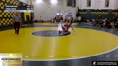 107 lbs Cons. Round 3 - Emma White, North Hunterdon vs Nina Merunka, Belvidere