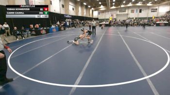 113 lbs Quarterfinals (8 Team) - Tobias Schweitzer, Milford vs Caden Caudill, Syracuse