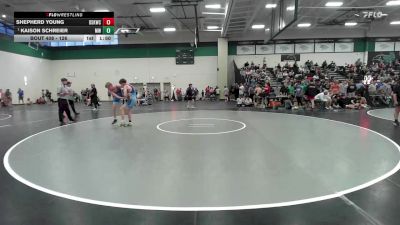 126 lbs Champ. Round 3 - Kaison Schreier, Mo West vs Shepherd Young, De Soto Kids Wrestling Club