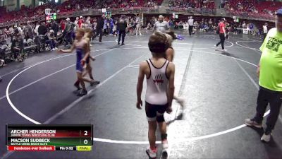 62 lbs Quarterfinal - Cormac Coleman, Valentine Wrestling Club vs Asher Huset, Gretna Youth Wrestling