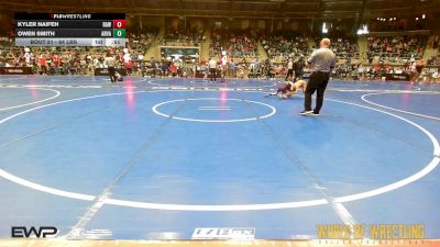 64 lbs Consi Of 16 #1 - Kyler Naifeh, Raw Wrestling Club vs Owen Smith, Arvada West