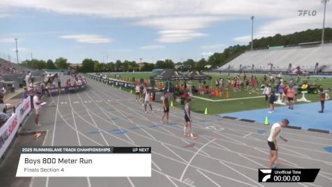 High School Boys' 800m, Finals 4