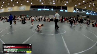 64 lbs Round 3 - Orlando Cruz, Cali Red vs Sawyer Woodall, Crossroads Wrestling