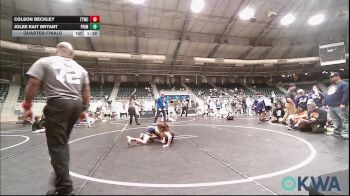 70 lbs Quarterfinal - Colson Beckley, TTWC Cream vs Jolee Kait Bryant, Prime Wrestling