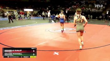 115 Class 2 lbs Quarterfinal - Annabelle Dunlop, Winnetonka vs Kenadee Mcdowell, Francis Howell