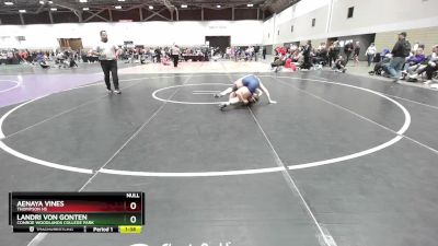 140 lbs Quarterfinal - Aenaya Vines, Thompson HS vs Landri Von Gonten, Conroe Woodlands College Park