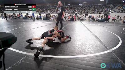 52 lbs Consi Of 8 #1 - Odysseus Cain, Morrison Takedown Club vs Caulyer Cassity, Barnsdall Youth Wrestling