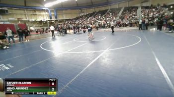2A 144 lbs Quarterfinal - Memo Abundez, Selah vs Zayvier Olazcon, Othello