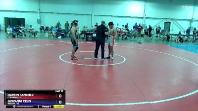 187 lbs Semis & 3rd Wb (16 Team) - Damon Sanchez, Colorado vs Giovanni Celis, Indiana