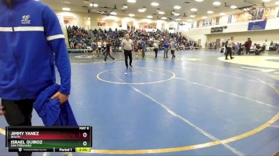 150 lbs Champ. Round 1 - Israel Guiroz, San Fernando vs Jimmy Yanez, Rialto