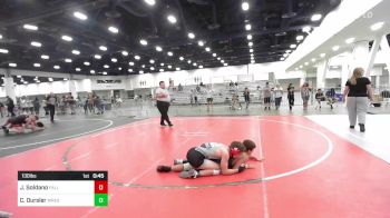 130 lbs 2nd Place - Justus Soldano, Falls Academy vs Cooper Oursler, Wrestling Academy Of The Rockies