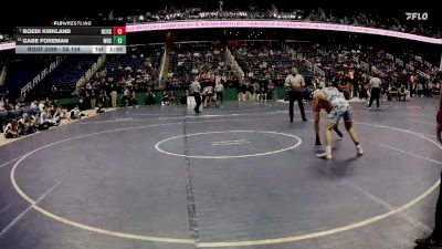 2A 144 lbs 1st Place Match - Boedi Kirkland, Newton-Conover High School vs Gabe Foreman, Washington High School