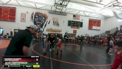 67 lbs Quarterfinal - Jacob Christofferson, Powell Wrestling Club vs Kannon Bassett, North Big Horn Rams