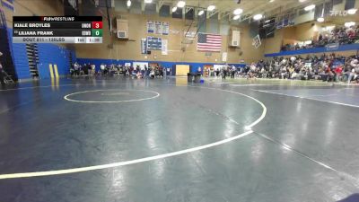 135lbs Champ. Round 2 - Kiale Broyles, Union (Girls) vs Liliana Frank, Edmonds-Woodway (Girls)