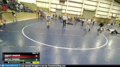 125 lbs Champ. Round 1 - Oakley Maddox, Idaho vs Bently Hansen, Ruby Mountain Wrestling Club