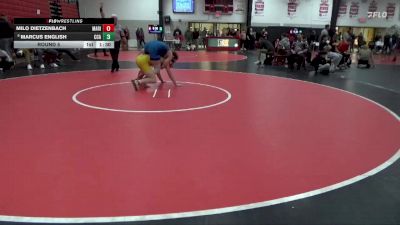 157 lbs Round 5 - Marcus English, Clear Creek-Amana vs Milo Dietzenbach, Marion