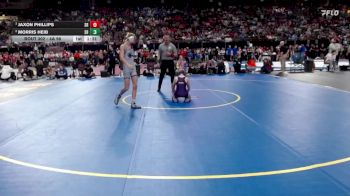 4A 98 lbs Semifinal - Jaxon Phillips, Snake River vs Morris Heib, Snake River