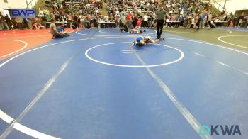 55 lbs Rr Rnd 2 - Michele Thompson, Wyandotte Youth Wrestling vs Tristan Garland, Berryhill Wrestling Club