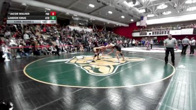 190 lbs Cons. Round 5 - Jacob Walker, Piner vs Landon Krug, Athenian