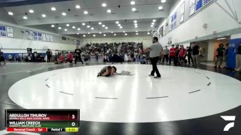 132 lbs Cons. Semi - William Creech, Hawkeye Wrestling Club vs Abdulloh Timurov, Beverly Hills High School Wres