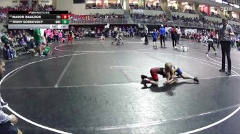 56 lbs Cons. Round 1 - Mason Isaacson, 2TG vs Teddy Bordovsky, Wahoo Wrestling Club